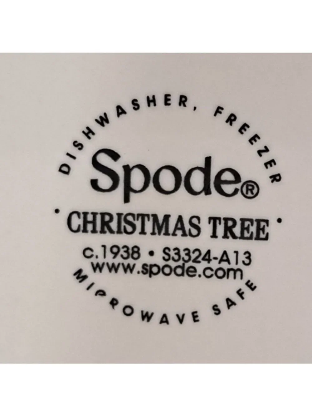 Spode Christmas Tree Candy Cane Teapot for One